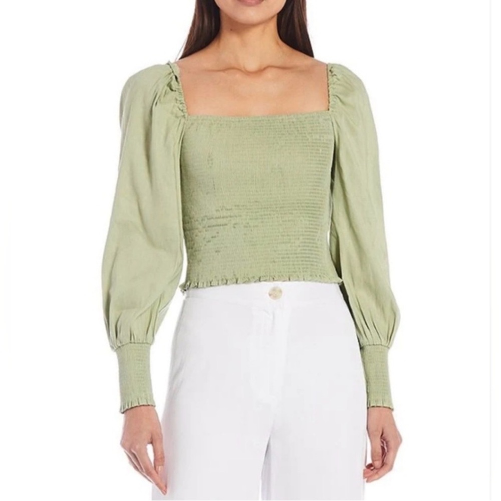 Gianni Bini Textured Green Top
